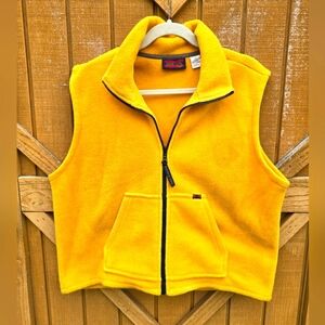 Twenty X Yellow Fleece Vest Size XL